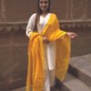 Buy Yellow Chanderi Silk Handwoven Dupatta Online