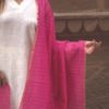 Buy Pink Chanderi Silk Dupatta with Golden Border Online