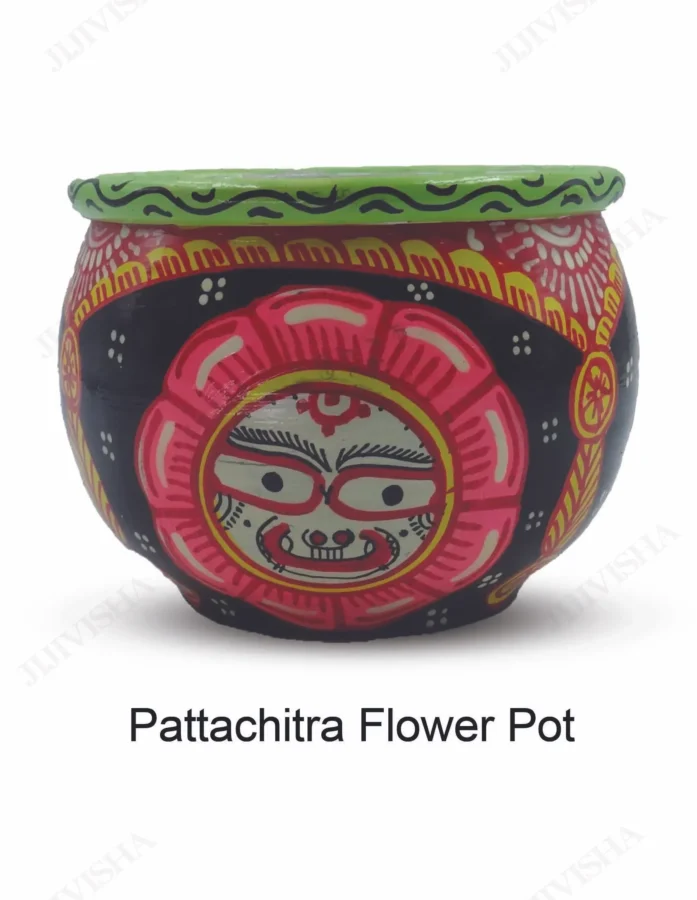 Pattachitra Flower Pot