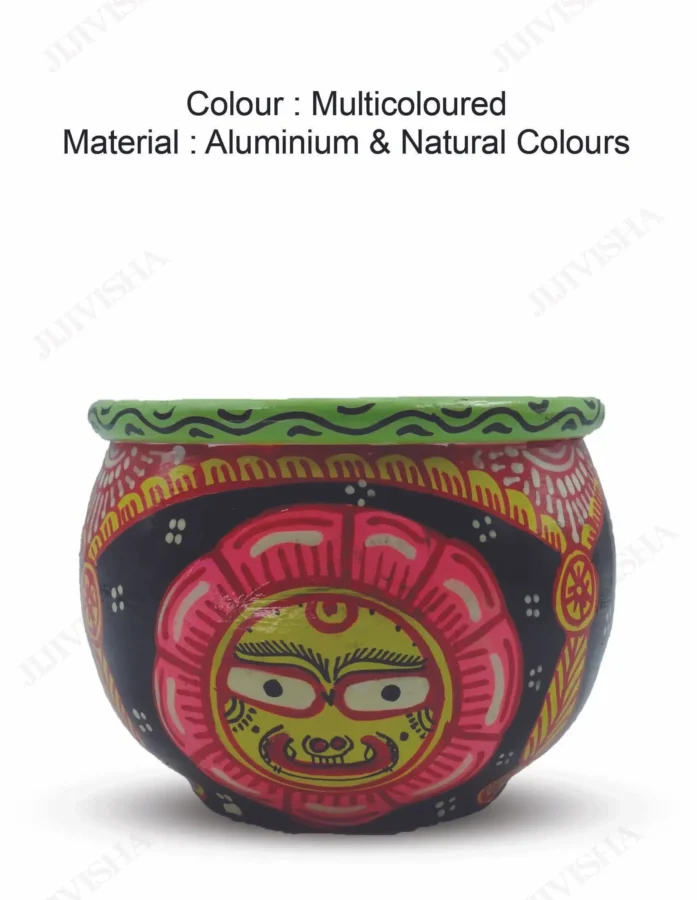 Pattachitra Flower Pot - Gallery Image