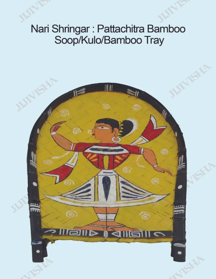 Buy Nari Shringar: Pattachitra Bamboo Soop/Kulo/Bamboo Tray online