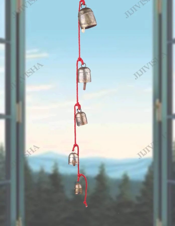 Buy Red Stringed Copper coated Wind Chimes online