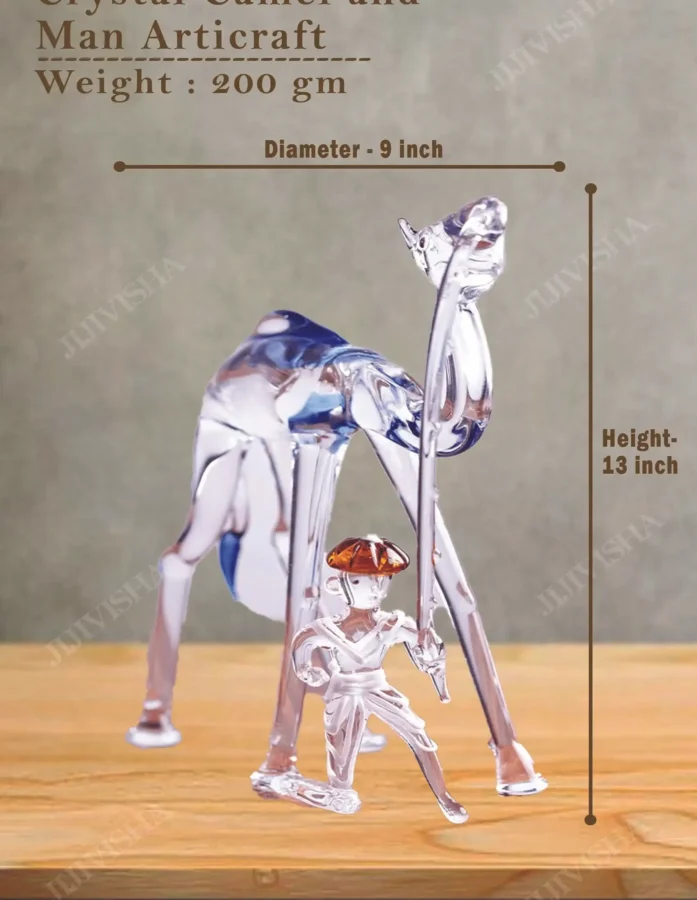 Crystal Camel & Man Artefact