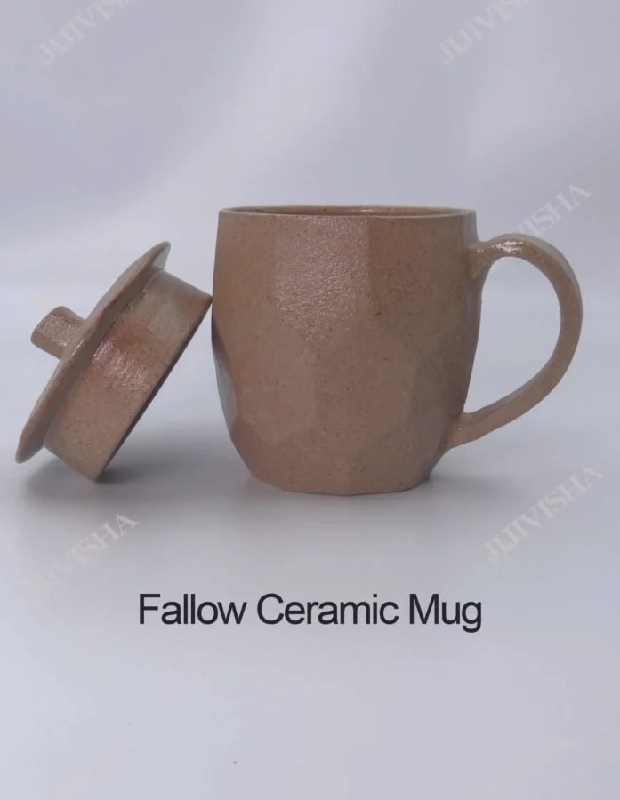Fallow Ceramic Mug With Lid