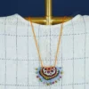 Buy Multicolor Embroidered Necklace