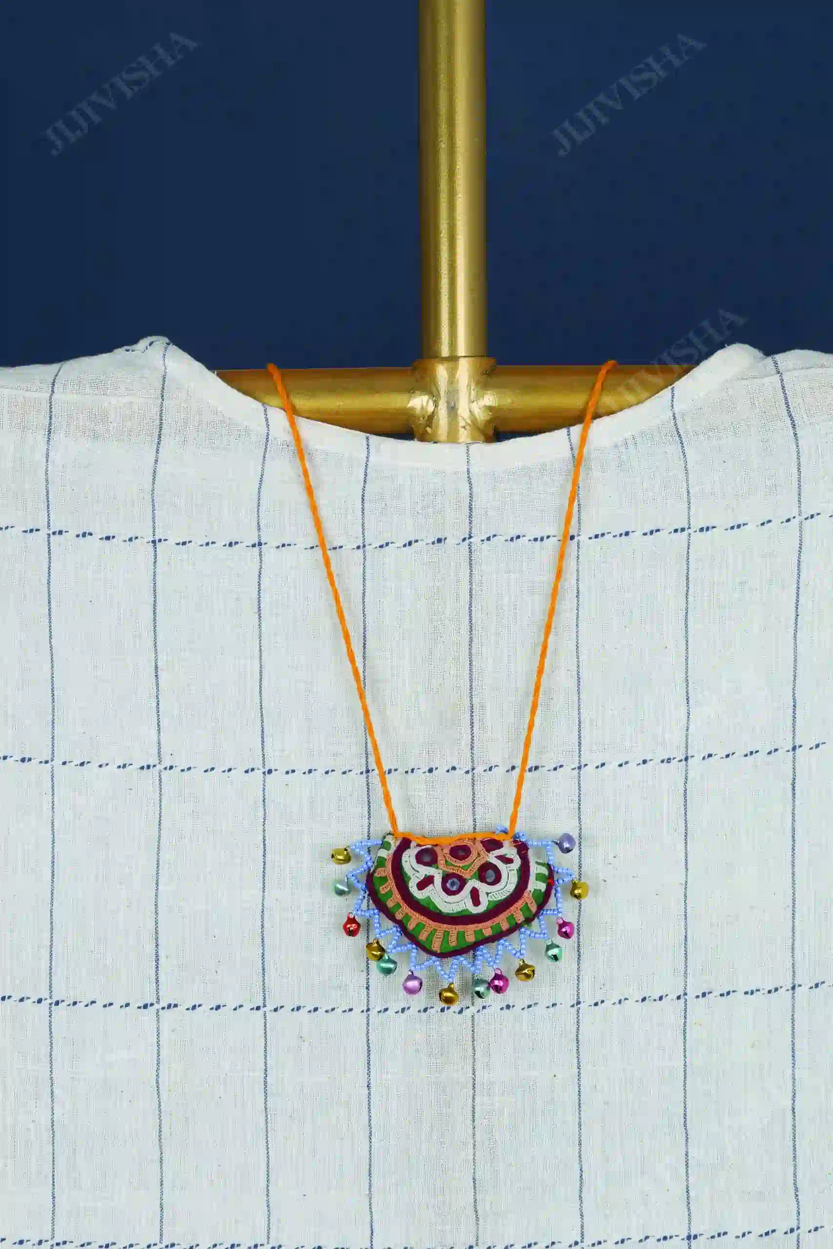 Buy Multicolor Embroidered Necklace