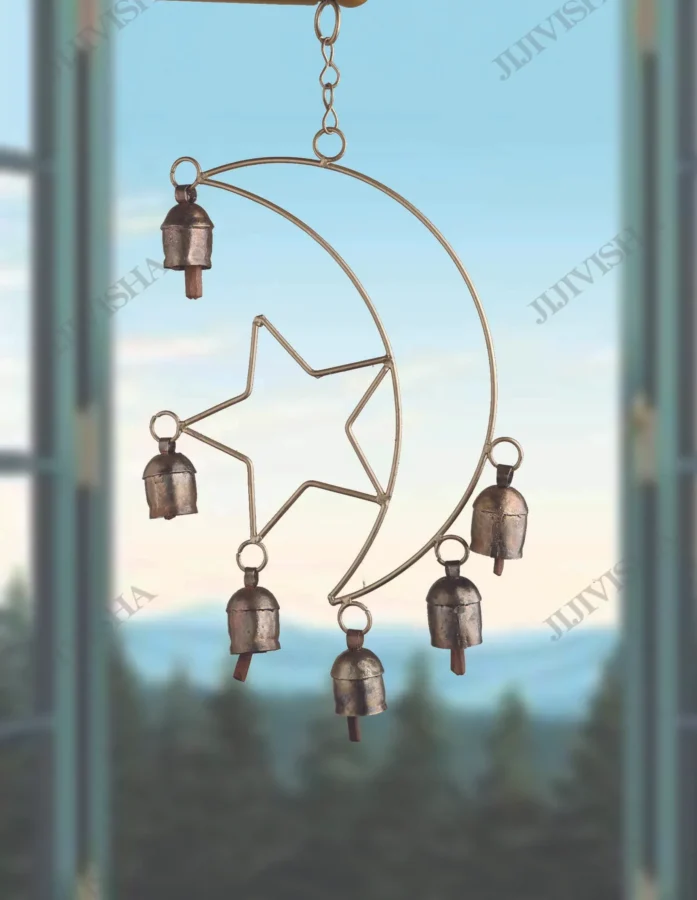 Buy Celestial Harmony Metal Wall Hang with Bells Online