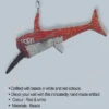 Buy Red & White Beaded Handmade Fish online