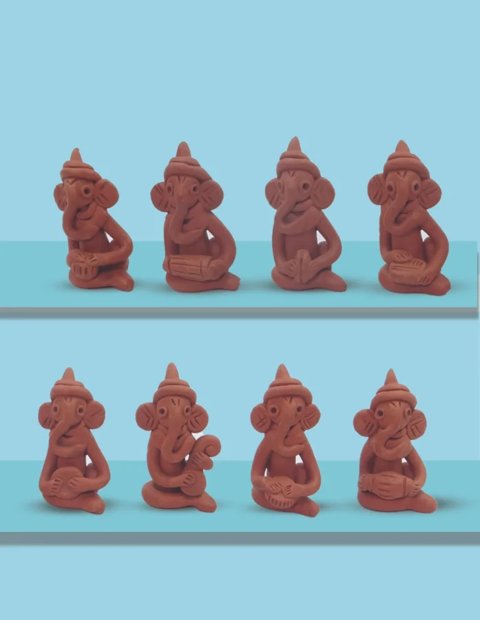 Buy Divine Harmony Terracotta Ganesha Set