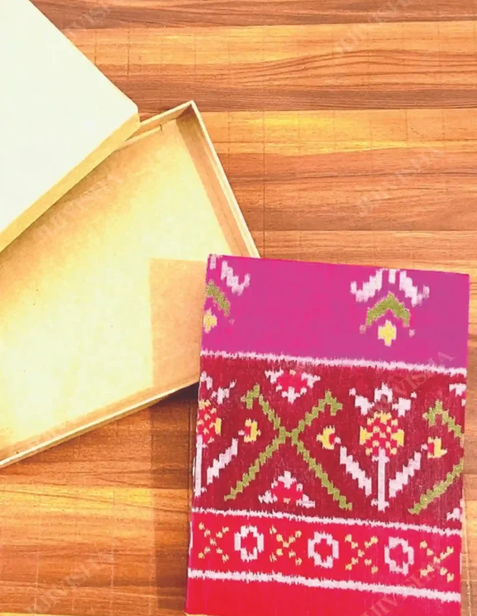 Petals of Elegance Patola Silk Diary