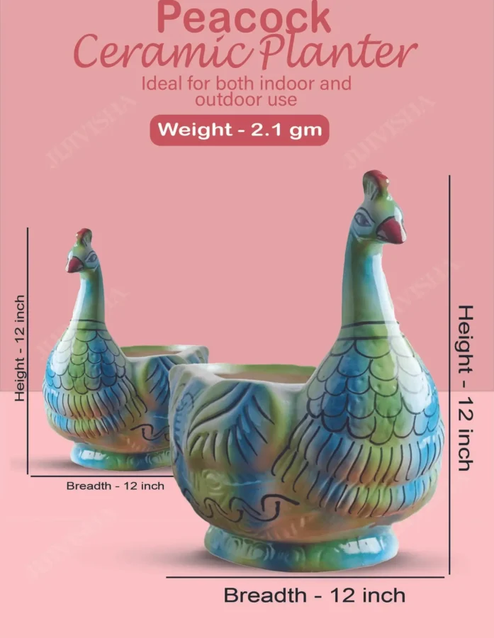 Buy Peacock Ceramic Planter online