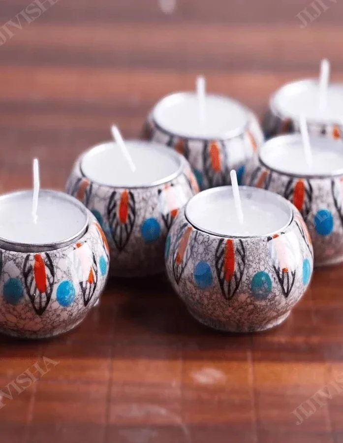Ceramic Tea Light Candle Holders - Gallery Image