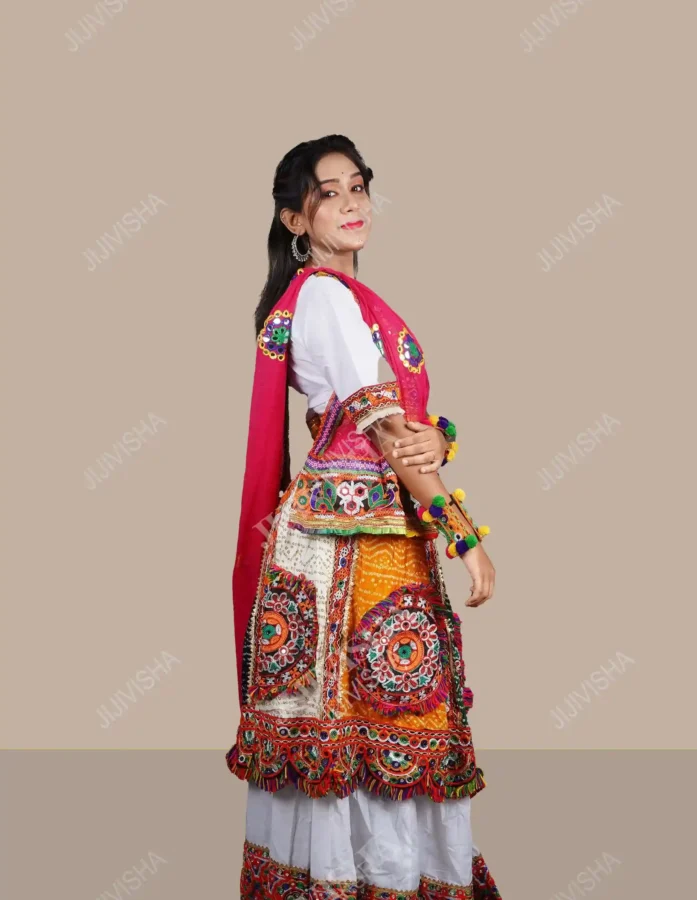 Floral Delight: Kutch Embroidered Lehenga