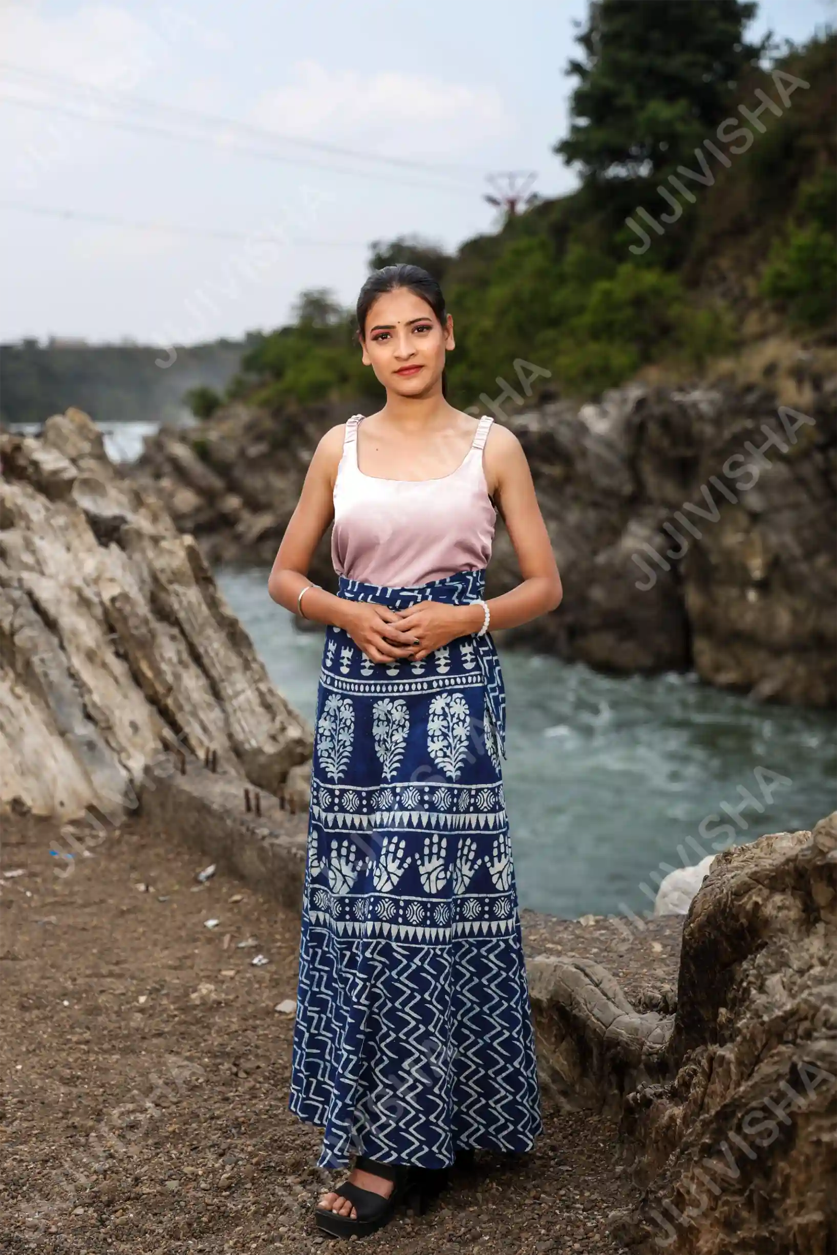 Buy Unveiling the Artistry of Hand Block Print Wrapper-on