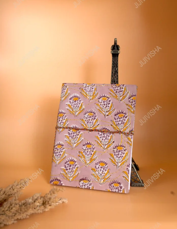 Sunrise Serenity Handmade Block Print Diary