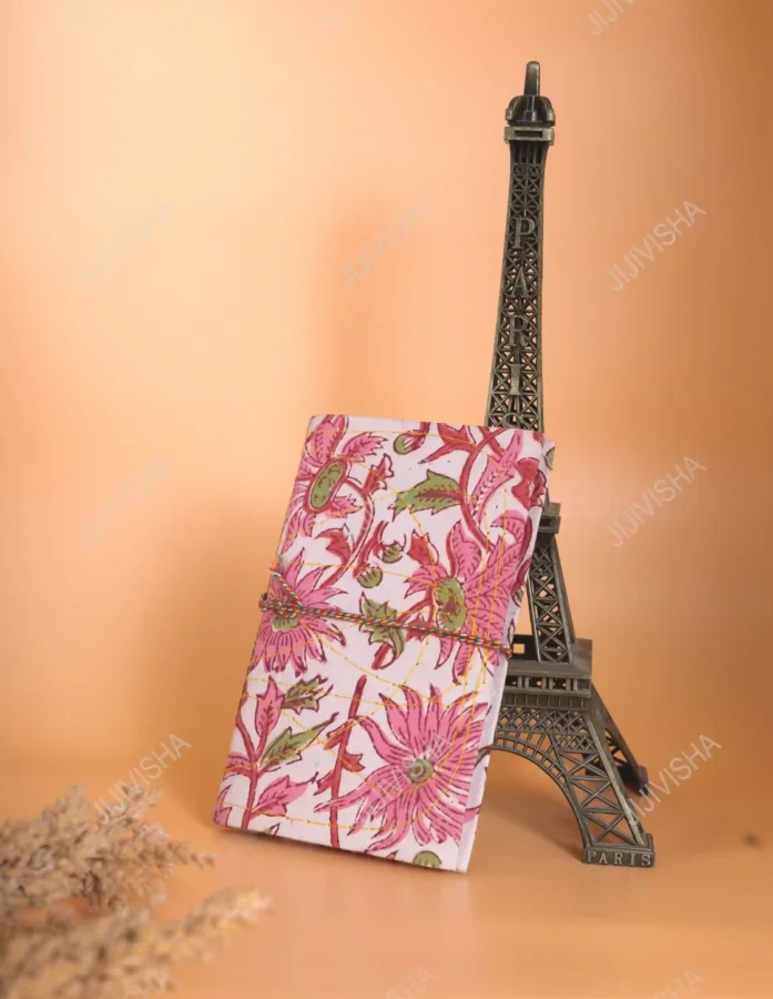 Floral Harmony Block Printed Diary