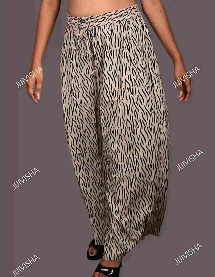 Buy Beige and Black Printed Palazzo