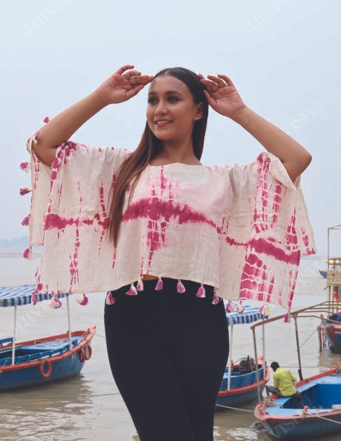 Cotton Candy Poncho Top