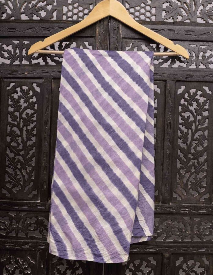 Traditional Lehriya Hand Woven Cotton Fabric