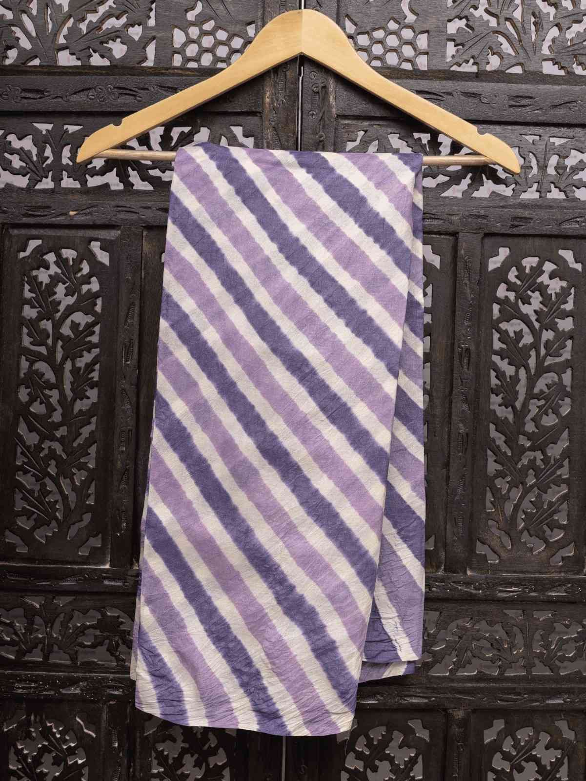 Traditional Lehriya Hand Woven Cotton Fabric