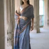 Bharatika Khadi Ajrakh Saree