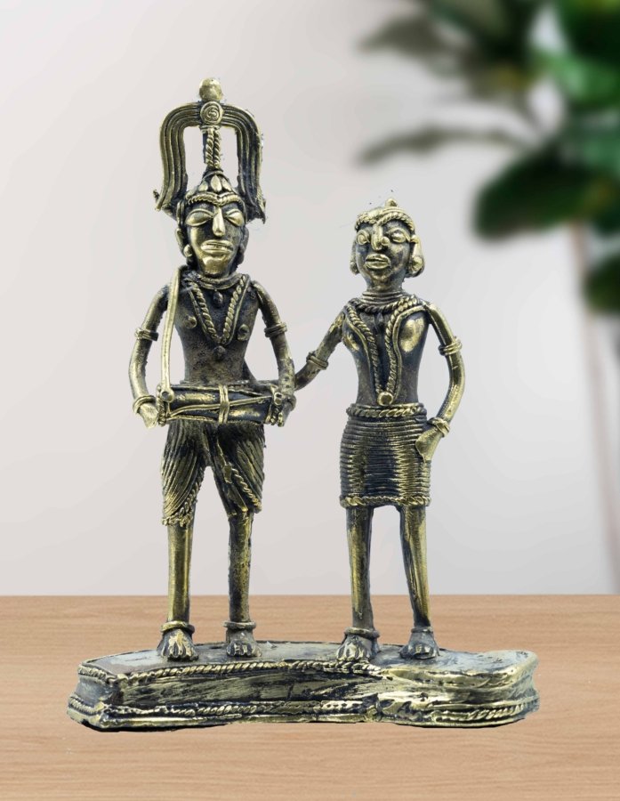 Dokra Handicraft: Pure Brass Handmade Musical Band Showpiece