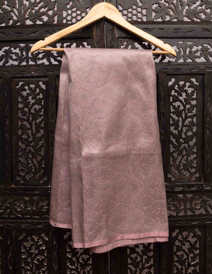 Pink Banarasi Silk Fabric