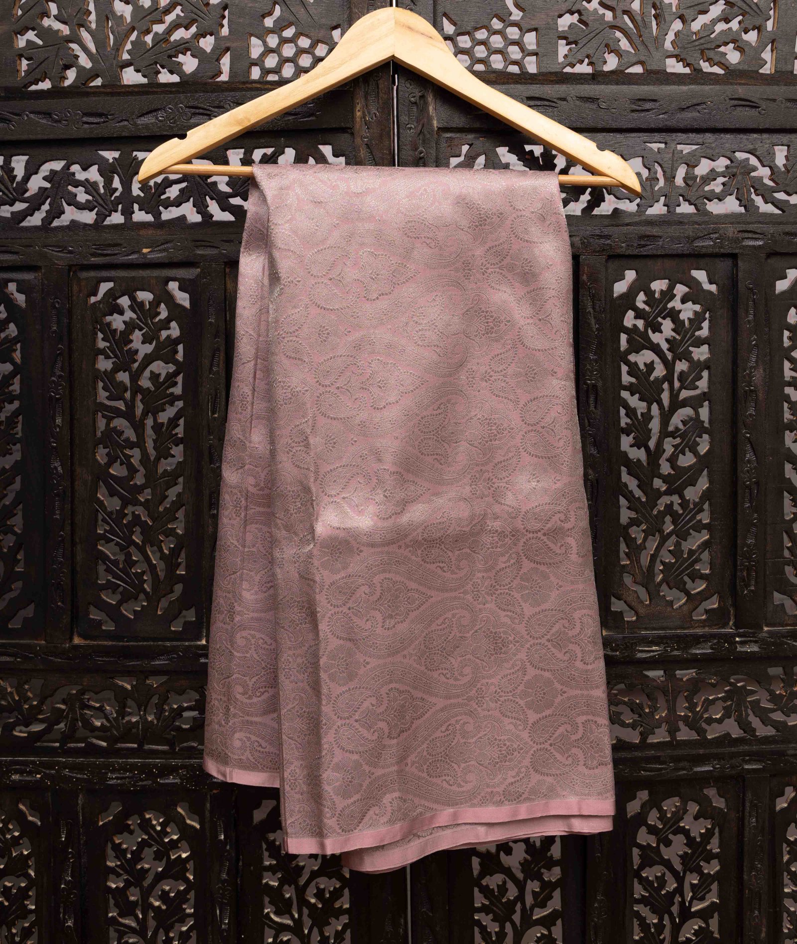 Pink Banarasi Silk Fabric