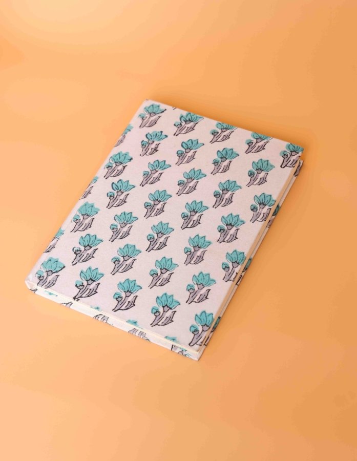 Azure Tides Handcrafted Block Print Diary
