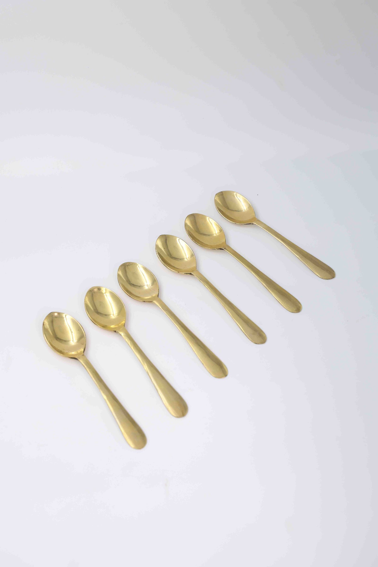 Brass Dessert Spoons(Set of 6)