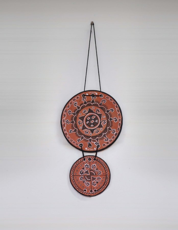 Kutch Eternal Earth: Dual Plate Terracotta Wall Accent