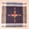 Sambalpuri Cotton Violet Handkerchief With White Border