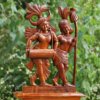 Handcrafted Wooden Tribal Dance Couple Figurine