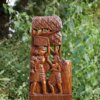 Handmade Wooden Tribal Life Showpiece– Ethnic Folk-Inspired Decor
