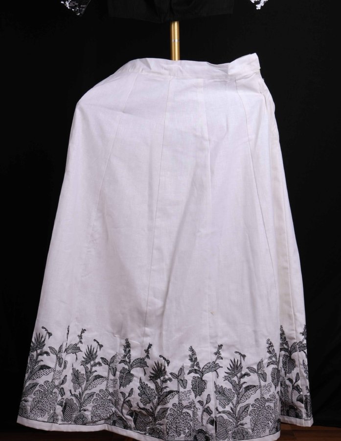 Premium White Linen Lehenga