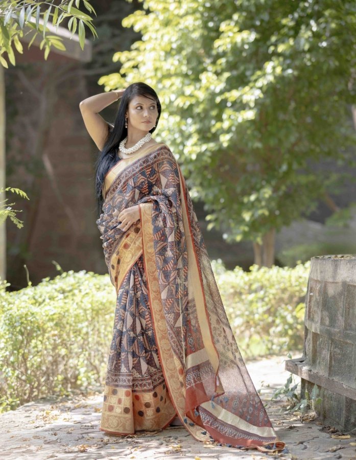 Indigo Nirvana Kota Cotton Saree