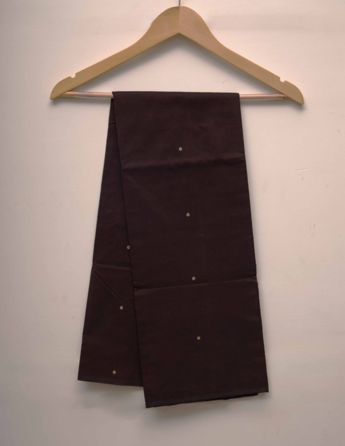 Brown Men's Chanderi Cotton Kurta Fabric