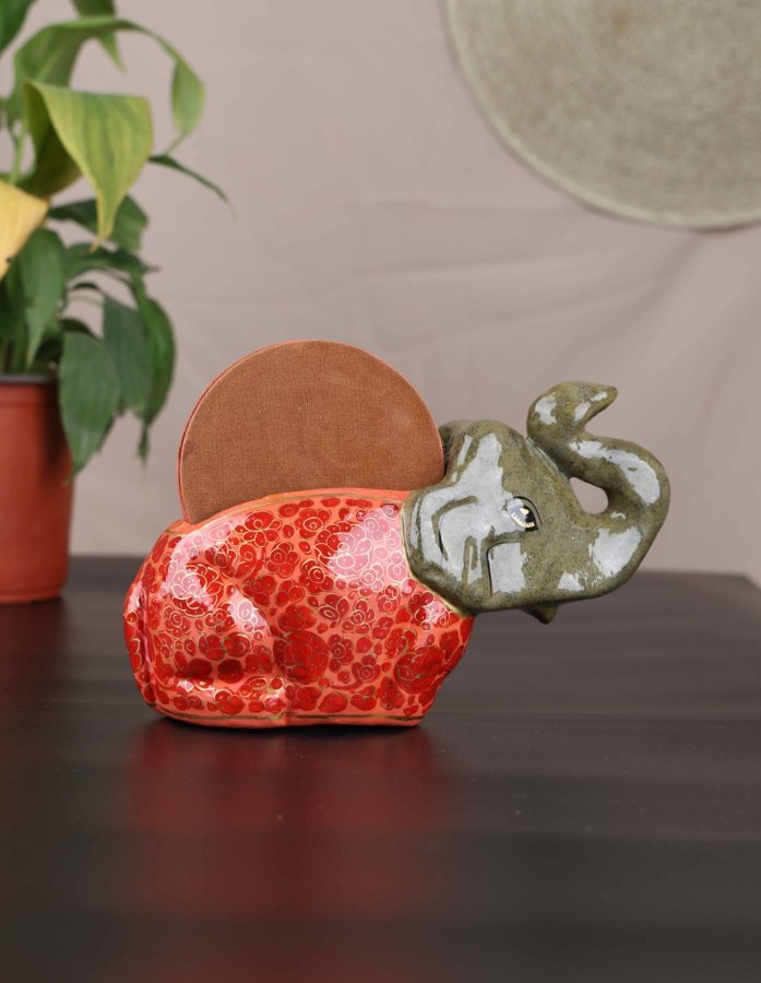 Elephant Shape Coaster Set Of Six