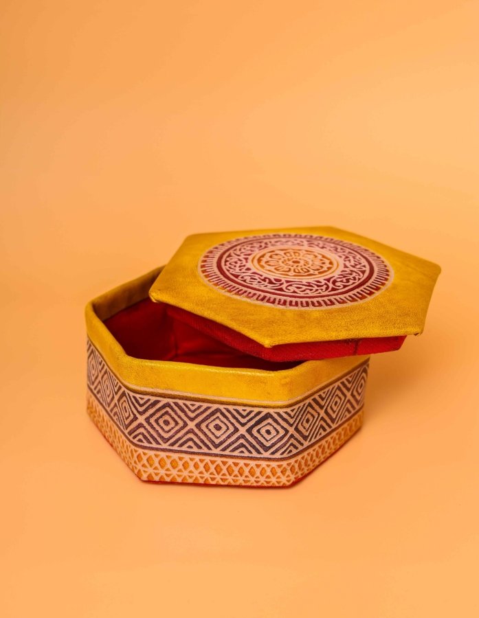 Hand-Crafted Leather Trinket Box