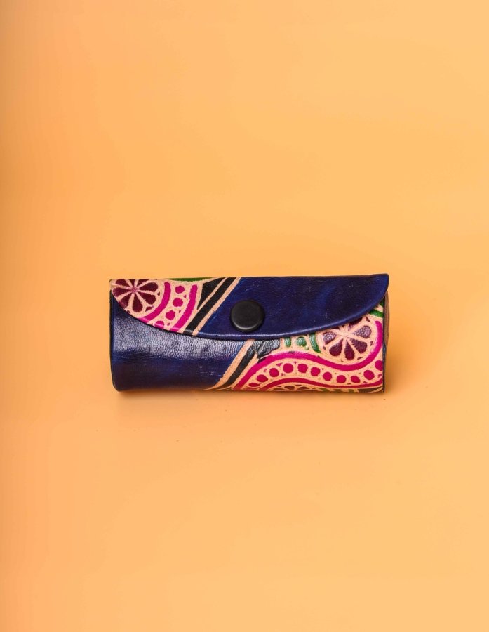 Blue Leather lipstick Cover