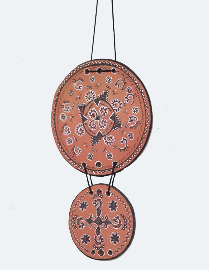 Kutch Terracotta Harmony Dual Disc Wall Hanging - Gallery Image