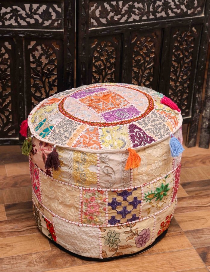 Sahara Serenity Pouf - Gallery Image