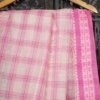 Buy Handwoven Pink & White Bengal Tant Saree Online