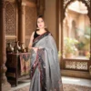 Grey saree 1