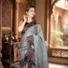 Grey saree 4