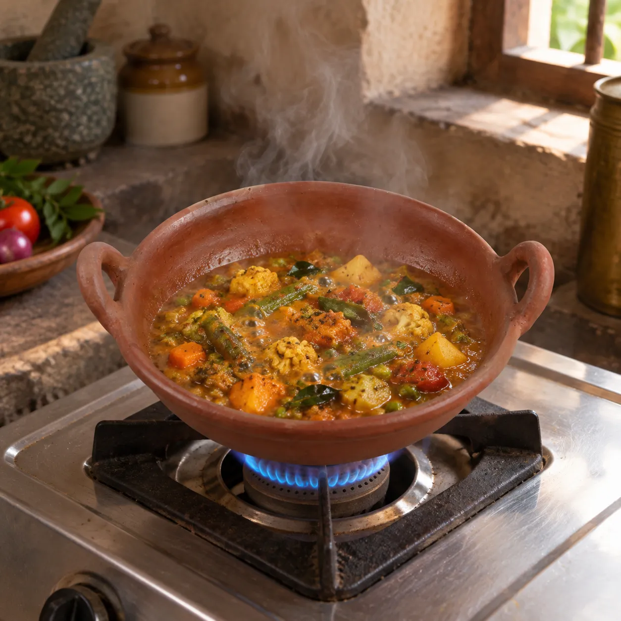 Terracotta two-handled bowl IMG_9216 - lifestyle 04-converted
